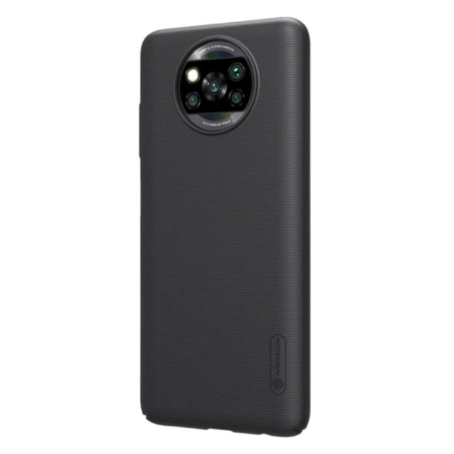 Xiaomi Poco X3 Pro Frosted Shield Hoesje - Shockproof Case Cover Cas Zwart