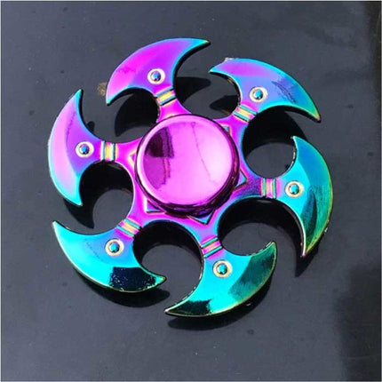 Fidget Spinner - Anti Stress Hand Draaier Speelgoed Toy R118 Metaal Chroma