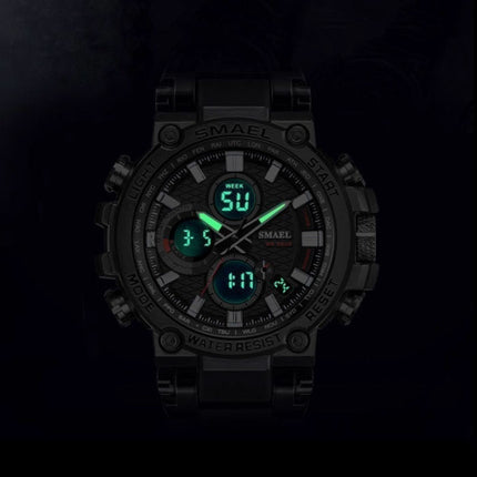 Militair Sport Horloge met Digitale Wijzerplaten voor Heren - Multifunctioneel Polshorloge Schokbestendig 5 Bar Waterdicht Rose Gold