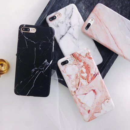 iPhone XR Hoesje Marmer Textuur - Shockproof Glossy Case Graniet Cover Cas TPU