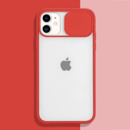 iPhone 11 Pro Max Camera Bescherming Hoesje - Zachte TPU Transparante Lens Case Cover Rood