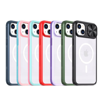 Draadloos Opladen Hoesje voor iPhone XR - met Camera Slide  -  Bumper Cover voor Magsafe - Zwart