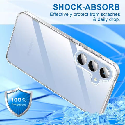 Samsung Galaxy A15 Full Body 360° Hoesje - Transparant TPU Silicone Case + PET Screenprotector