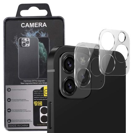 3-Pack iPhone 12 Pro Max Tempered Glass Camera Lens Cover - Shockproof Case Bescherming