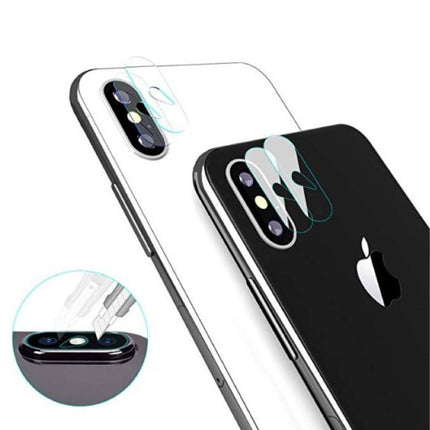 3-Pack iPhone XS Tempered Glass Camera Lens Cover - Shockproof Case Bescherming
