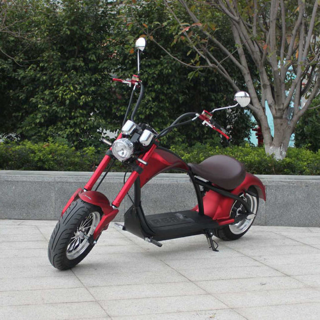 Citycoco Chopper - Elektrische Smart E Scooter Harley - 21" - 2000W - 20Ah - Rood
