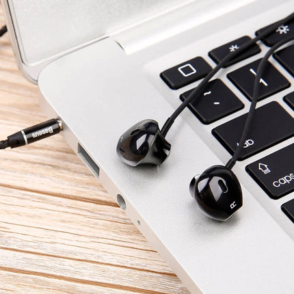 Encok H06 Oortjes met Microfoon en Volume Controls - 3.5mm AUX Oordopjes Wired Earphones Oortelefoon Wit