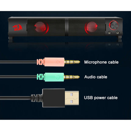 Orpheus GS550 Home Stereo Luidspreker Set - 2 in 1 Stereo Speakers Soundbar Luidsprekers Box Zwart