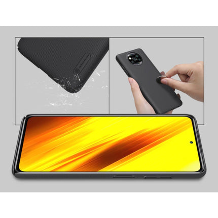 Xiaomi Poco X3 Pro Frosted Shield Hoesje - Shockproof Case Cover Cas Zwart