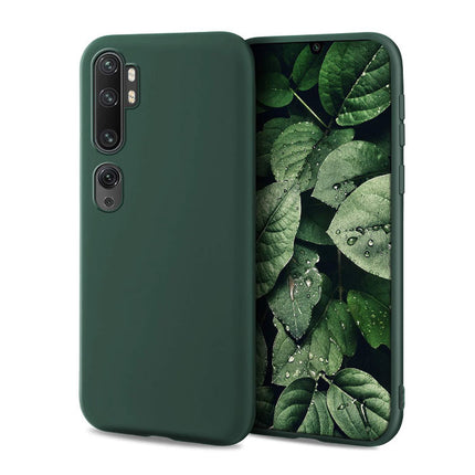 Xiaomi Mi 10 Pro Ultraslim Silicone Hoesje TPU Case Cover Donkergroen