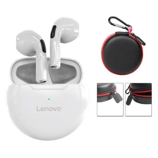 HT38 Draadloze Oortjes met Opbergtasje - Touch Control Oordopjes TWS Bluetooth 5.0 Earphones Earbuds Oortelefoon Wit