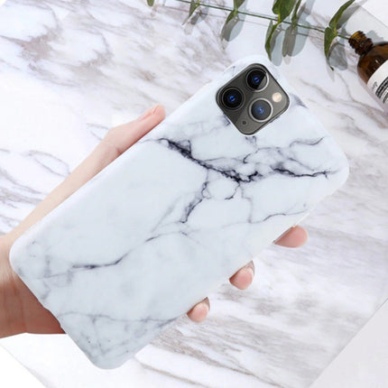 iPhone 11 Hoesje Marmer Textuur - Shockproof Glossy Case Graniet Cover Cas TPU
