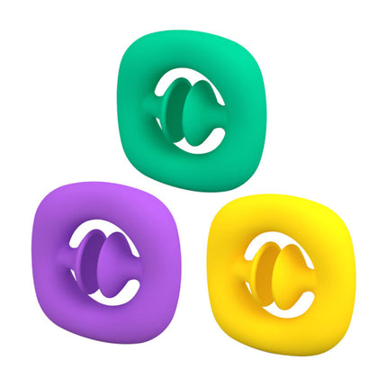 Pop It Snapper - Fidget Anti Stress Speelgoed Bubble Toy Siliconen Regenboog