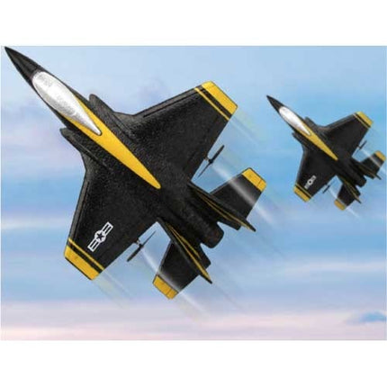 FX-635 RC Fighter Jet Glider met Afstandsbediening - Bestuurbaar Speelgoed Model Vliegtuig Zwart