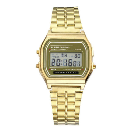 TMC212 Digitale Horloge - Polshorloge 3 ATM Waterdicht - Goud