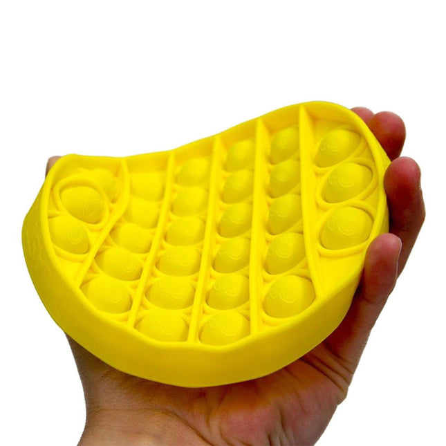 Pop It - Fidget Anti Stress Speelgoed Bubble Toy Siliconen Geel