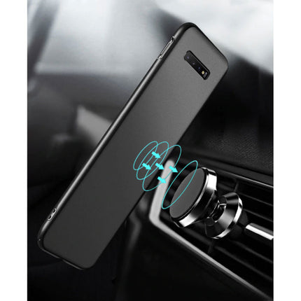 Samsung Galaxy S10 Magnetisch Ultra Dun Hoesje - Hard Matte Case Cover Blauw