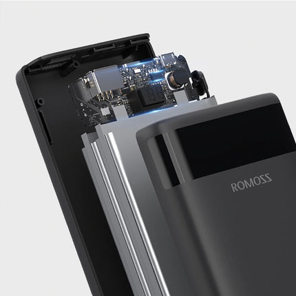 Ares 20.000mAh Powerbank met 2 Uitgangspoorten - LED Display Externe Noodaccu Batterij Oplader Charger Zwart