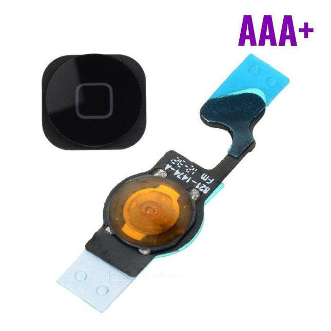 Voor Apple iPhone 5 - AAA+ Home Button Assembly met Flex Cable Zwart