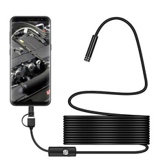 Endoscoop Camera 1 Meter - 7mm Inspectie Semi Flexibel Kabel Snake Borescope