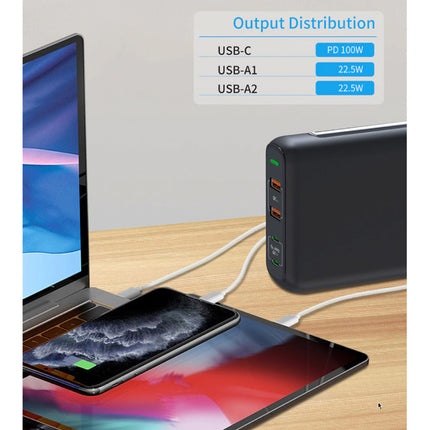 4-Port Oplaadstation - PPS / QC3.0 - 150W USB Oplader Muur Stekkerlader Wallcharger Thuislader Adapter Zwart