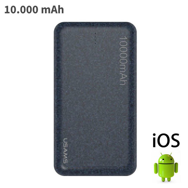 Mosaic Externe 10.000mAh Powerbank Noodaccu Batterij Oplader Charger Blauw