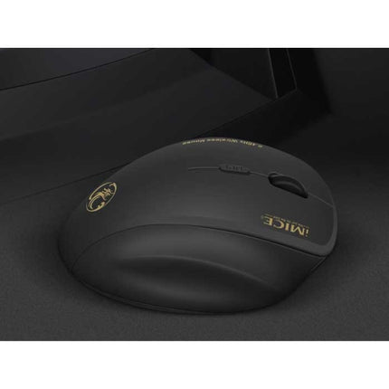 Draadloze Muis - 2.4GHz 1600DPI Optisch / Ergonomisch / Rechtshandig - Zwart