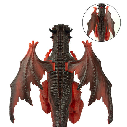 Vuur Draak met Afstandsbediening - RC 2.4G Bestuurbaar Speelgoed Dino Robot Rood