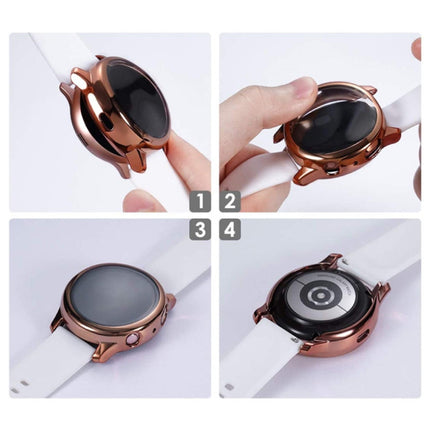 Full Cover voor Samsung Galaxy Watch Active 2 (44mm) - Hoesje en Screen Protector - TPU Hard Case Grijs