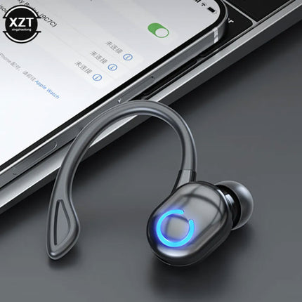 Draadloze Headset met Oorhaak - Zakelijk Sport Handsfree Oordopje Bluetooth 5.0 Wit