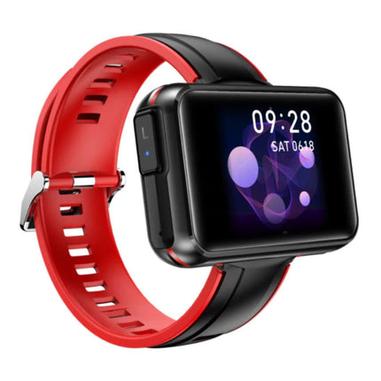 T91 Smartwatch Breed Display met Draadloze Oortjes - 1.4 Inch Scherm - Smartband Fitness Tracker Sport Activity Horloge iOS Android Rood