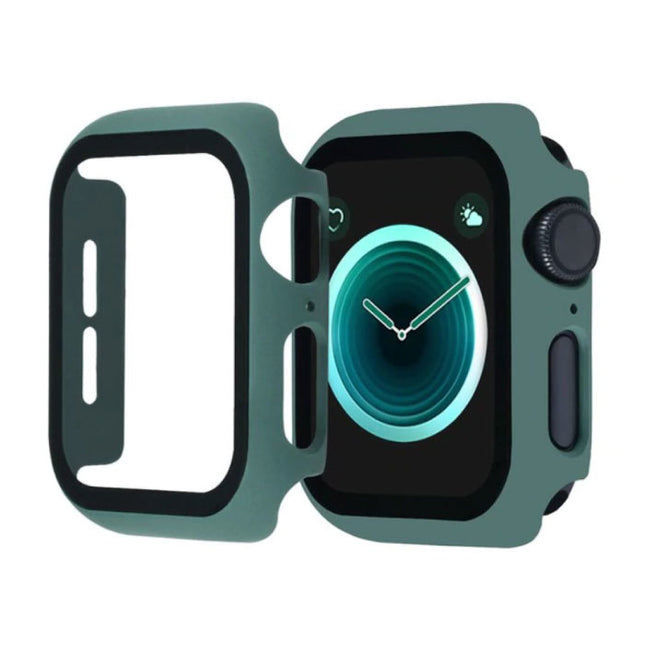 Full Cover voor iWatch Series 40mm - Hoesje en Screen Protector - Tempered Glass Hard Case TPU