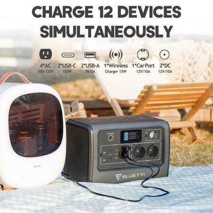 EB70 Oplaadstation 716Wh - 1000W AC/DC Generator Solar MPPT Batterij Oplader Blauw