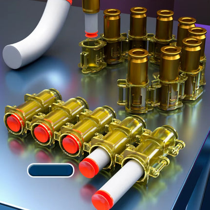 Soft Bullet Geweer - Gatling Gun Model Speelgoed Shell Pistool - Goud