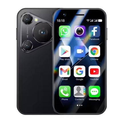 P70 Pro Max Mini Smartphone - 1 GB RAM - 16 GB Opslag - 2 MP Camera - 2000mAh Batterij - Zwart