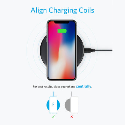 Powerwave 10W Qi Universele Draadloze Oplader Wireless Charging Pad