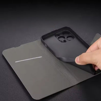 Xiaomi Poco X7 Flip Case - Wallet Cover Portefeuille Kunstleer Hoesje - Donkergrijs