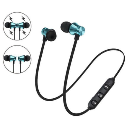 Draadloze Oortjes met Nekband Kabel - Oordopjes TWS Bluetooth 4.2 Earphones Earbuds Oortelefoon Zwart 