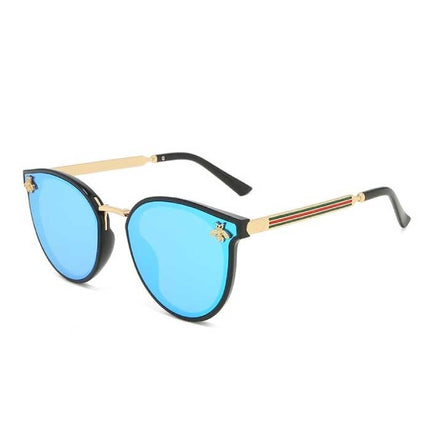 Vintage Zonnebril Bij voor Dames - Gradient Retro Bril Eyewear UV400 Driving Shades Zwart