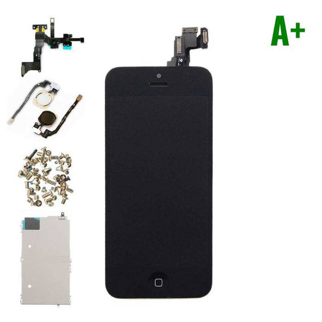 iPhone 5C Voorgemonteerd Scherm (Touchscreen + LCD + Onderdelen) A+ Kwaliteit - Zwart