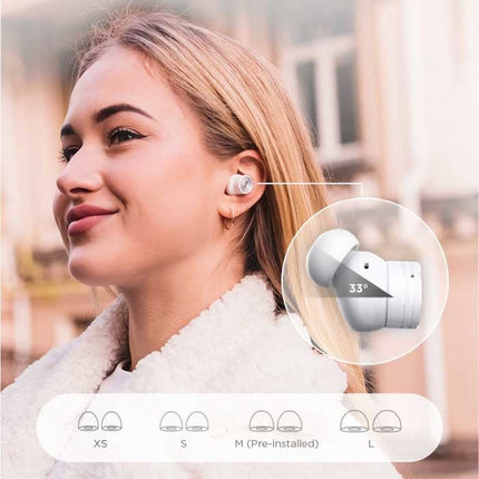 PistonBuds Pro Draadloze Oortjes - ANC Ruisonderdrukking Touch Control Oordopjes TWS Bluetooth 5.2 Earphones Earbuds Oortelefoon Wit