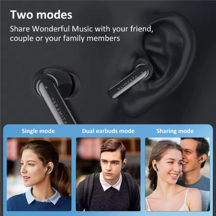 P5 Draadloze Oortjes - HiFi Oordopjes TWS Koptelefoon Bluetooth 5.2 - Zwart