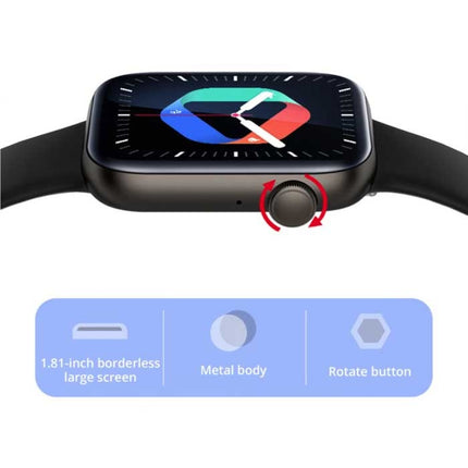 P45 Smartwatch Siliconen Bandje Fitness Sport Activity Tracker Horloge Android iOS Goud