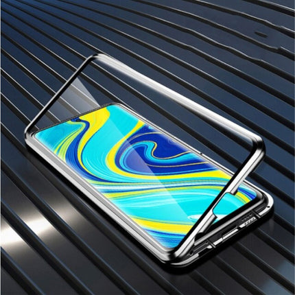 Xiaomi Redmi K20 Magnetisch 360° Hoesje met Tempered Glass - Full Body Cover Hoesje + Screenprotector Zilver