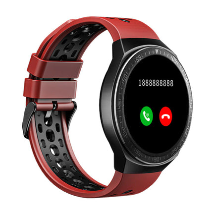 MT-3 Smartwatch met Luidspreker en Hartslagmonitor -  Fitness Sport Activity Tracker Silica Gel Bandje Horloge iOS Android Rood