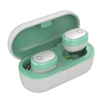 TW01S TWS Draadloze Oortjes Bluetooth 5.0 Ear Wireless Buds Earphones Earbuds Oortelefoon Groen
