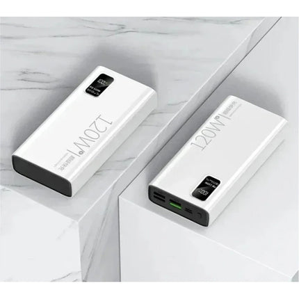 Mijia 50.000mAh Powerbank met 5 Oplaadpoorten - LED Display - 120W Batterij Oplader - Wit