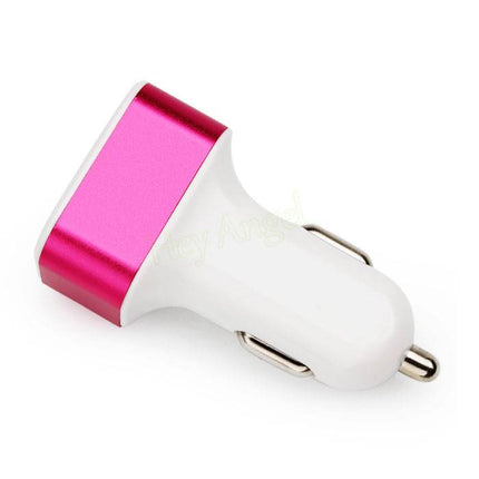High Speed 3-Port Autolader/Carcharger 5V - 4.1A - Roze