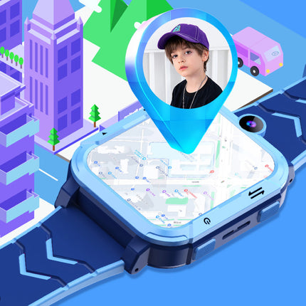 Z20 Kids Smartwatch - GPS Tracker - Video-oproep - SOS - Voor Kinderen Smartband Horloge - Blauw