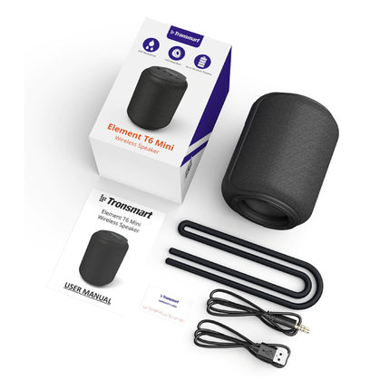 T6 Mini Bluetooth 5.0 Soundbox Draadloze Luidspreker Externe Wireless Speaker Zwart